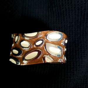 Zawadi Taupe Hinged Bracelet